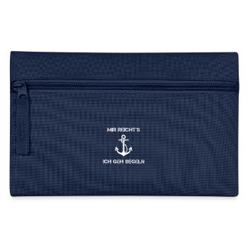 Mir reicht's ich geh segeln - Federtasche - Navy - Vorne