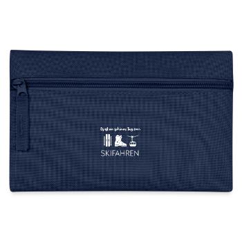Es ist ein schöner Tag zum Skifahren - Federtasche - Navy - Vorne