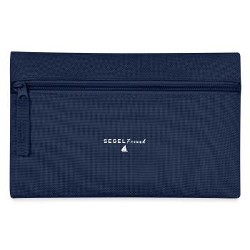 Segelfreund Design mit Segelboot Logo in weiß - Federtasche - Navy - Vorne