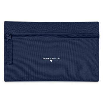 Segelfreunde T-Shirt Design in weiß - Federtasche - Navy - Vorne