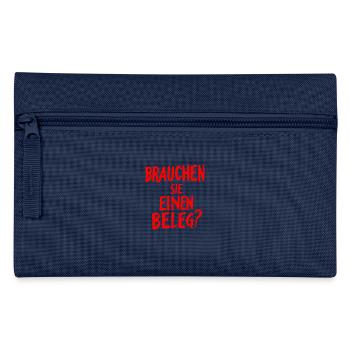Brauchen Sie einen Beleg? - rot - Federtasche - Navy - Vorne