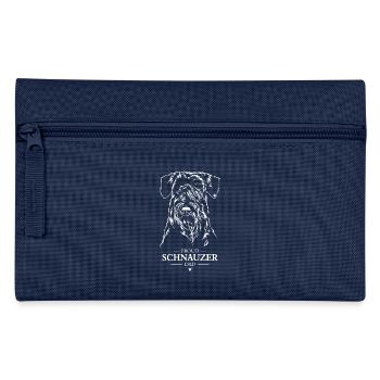 Schnauzer Dad Dogs Dog Wilsigns - Pencil Case - navy - Front