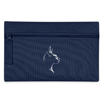 Sphynx chat chats silhouette wilsigns - Trousse - marine - Devant