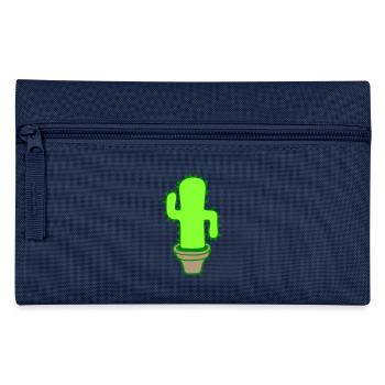 Cactus Plant Prickly Spiny Deserts Cacti - Pencil Case - navy - Front