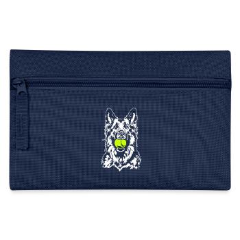 German Longhaired German Shepherd Dogs Wilsigns - Pencil Case - navy - Front