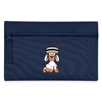 Dog Reggae Dreadlocks Hat Chill Relaxed Cool - Pencil Case - navy - Front