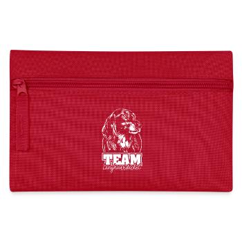 ÉQUIPE Teckel à poil long Chien Chiens Wilsigns - Trousse - rouge - Devant