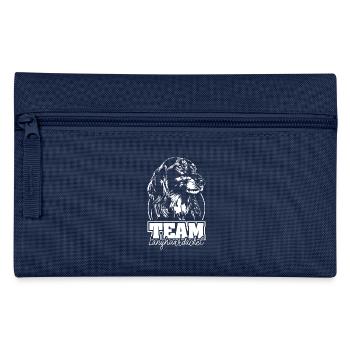TEAM Long-haired Dachshund Dog Dogs Wilsigns - Pencil Case - navy - Front