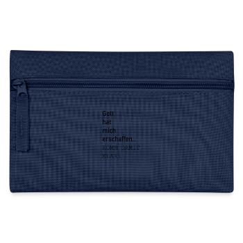 KOMM DAMIT KLAR! Spruch - Federtasche - Navy - Vorne