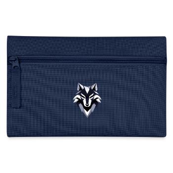 Conception du logo Wolf Low Poly - Trousse - marine - Devant