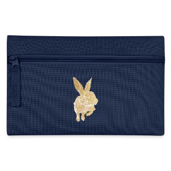 KANINCHEN MOSAIK gold - Federtasche - Navy - Vorne