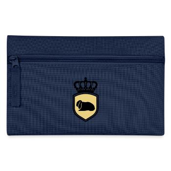 NHD emblem Dwarf Lop rabbit coat of arms crown - Pencil Case - navy - Front