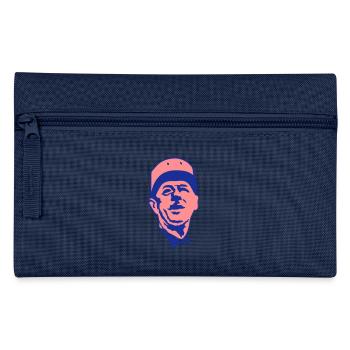 General de Gaulle Gesicht natio Führer - Federtasche - Navy - Vorne
