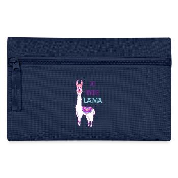 No drama lama - Pencil Case - navy - Front