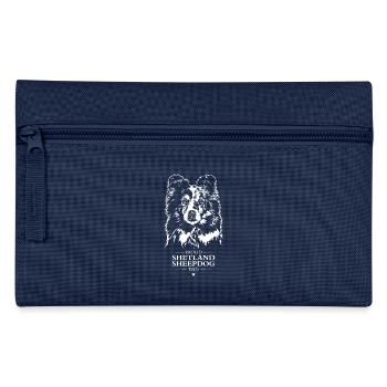 Shetland Berger Papa Chien Chien Sheltie Wilsigns - Trousse - marine - Devant