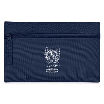 West Highland White Terrier Dad Dogs Wilsigns - Pencil Case - navy - Front