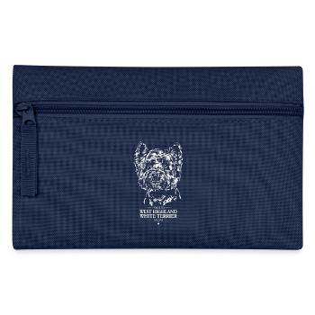 West Highland White Terrier Mom Dogs Wilsigns - Pencil Case - navy - Front