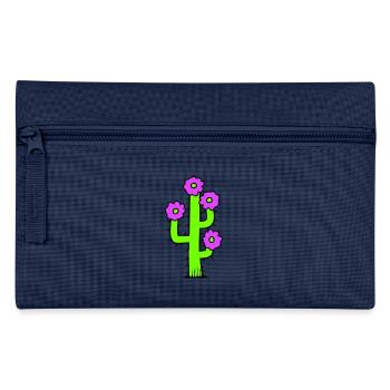 Cactus Plant Prickly Spiny Deserts Cacti - Pencil Case - navy - Front
