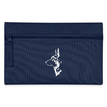 German Shepherd Dog Dogs Wilsigns - Pencil Case - navy - Front