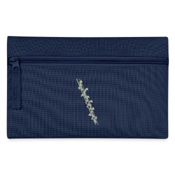 Unicorns auf einer Leiter - Federtasche - Navy - Vorne