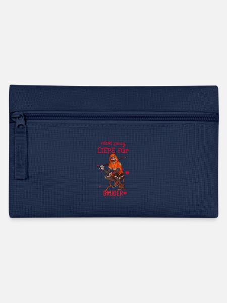 Meine Ganze Liebe Für Bruder - Federtasche - Navy