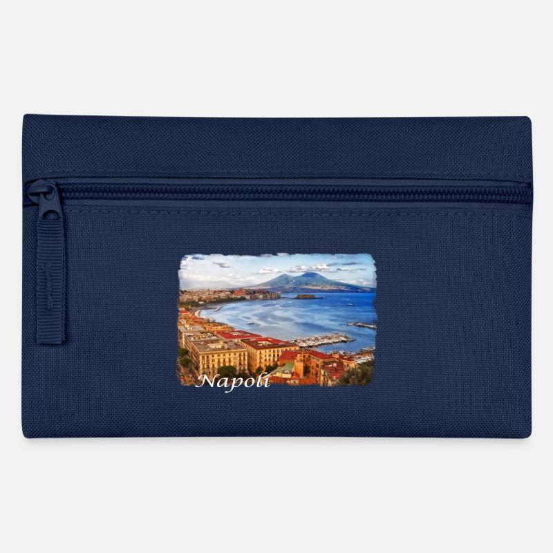 Der Golf von Neapel in Italien - Federtasche - Navy