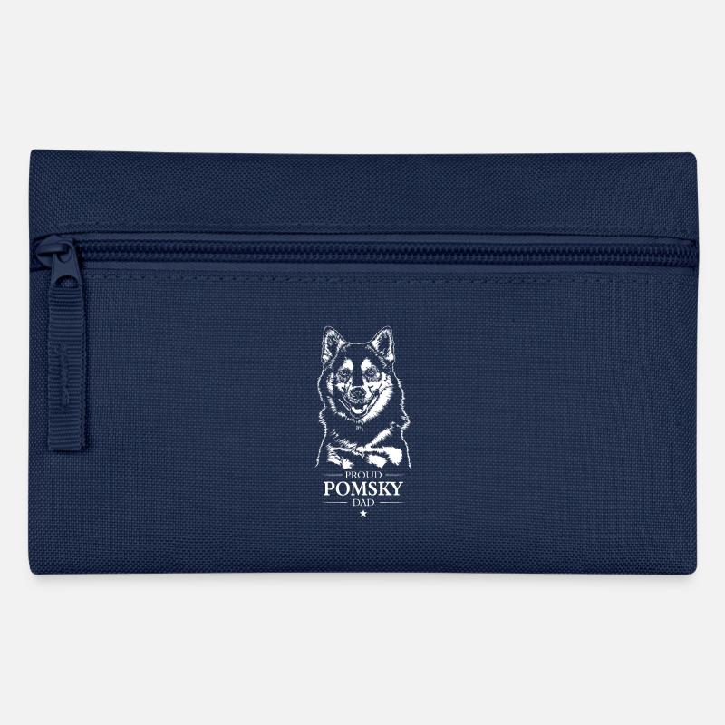 Pomsky Papa Chien Chien Wilsigns - Trousse - marine