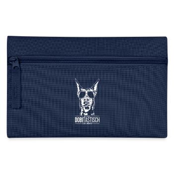 Dobitastisch Dobermann Hundespruch Hunde Wilsigns - Federtasche - Navy - Vorne