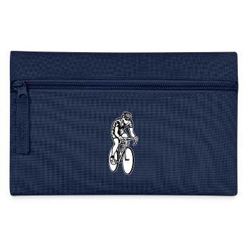 Road bike / Racing Bicycle 01_black white - Pencil Case - navy - Front