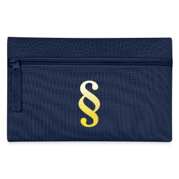 rechtsanwalt anwalt lawyer judge richter law justi - Federtasche - Navy - Vorne