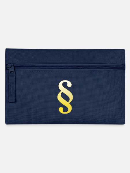 rechtsanwalt anwalt lawyer judge richter law justi - Federtasche - Navy