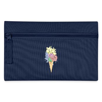 Blumeneis - Federtasche - Navy - Vorne