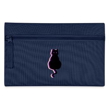 Glow Cat Pink - Pencil Case - navy - Front