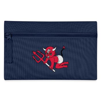 evil devil demon hell devil satan crawling pacifie - Pencil Case - navy - Front