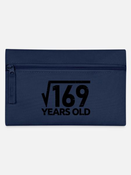 169 Quadratwurzel 13 Jahre alt Lustiger 13. Geburtstag - Federtasche - Navy