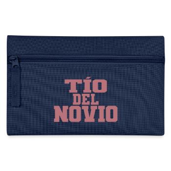 Tio del Novio Bräutigams Onkel Männer Hochzeitsgeschenk - Federtasche - Navy - Vorne
