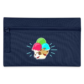 Eis und Hunde I Geschenk - Federtasche - Navy - Vorne