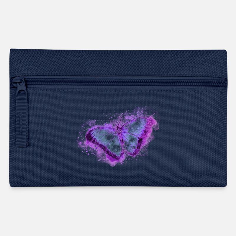 Schmetterling - Federtasche - Navy