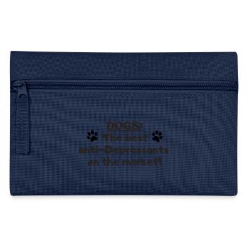 Hundemensch Hundeliebe - Federtasche - Navy - Vorne