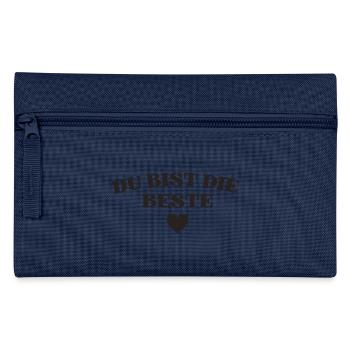 Du bist die Beste - Federtasche - Navy - Vorne