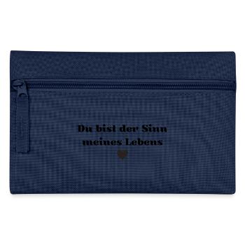 Du bist der Sinn meines Lebens - Federtasche - Navy - Vorne