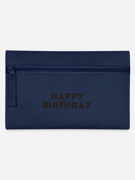 Happy Birthday - Federtasche - Navy