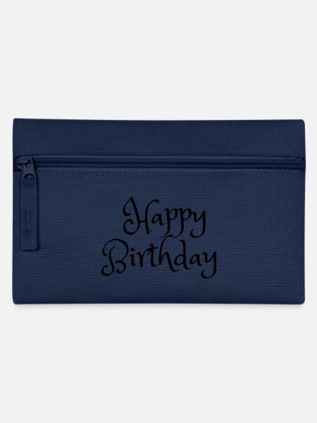 Happy Birthday Geburtstagsgeschenk - Federtasche - Navy