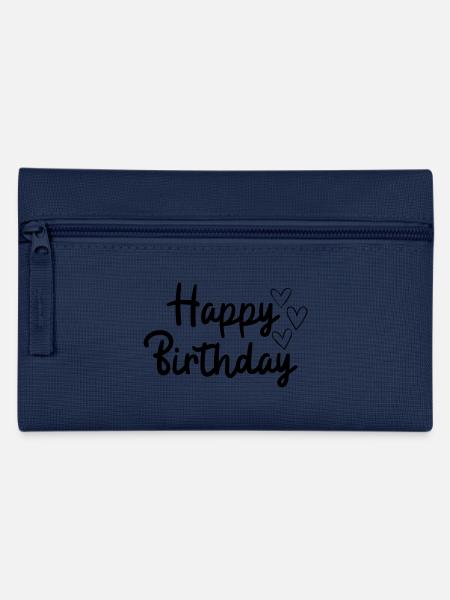 Happy birthday - Federtasche - Navy