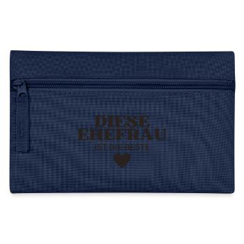 Diese Ehefrau ist die Beste - Federtasche - Navy - Vorne