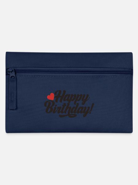 Happy Birthday Lieblingsmensch Geschenkidee - Federtasche - Navy