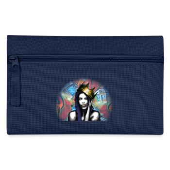 Königin von Graffiti von Custom - Federtasche - Navy - Vorne