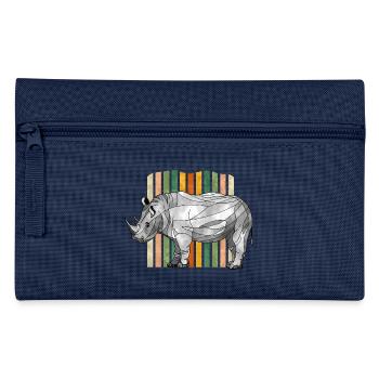 rhinocéros - Trousse - marine - Devant