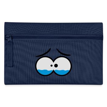 Sad Crying Comic Eyes - Federtasche - Navy - Vorne