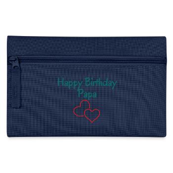 Happy Birthday Papa Lieblingsmensch Geburtstag - Federtasche - Navy - Vorne
